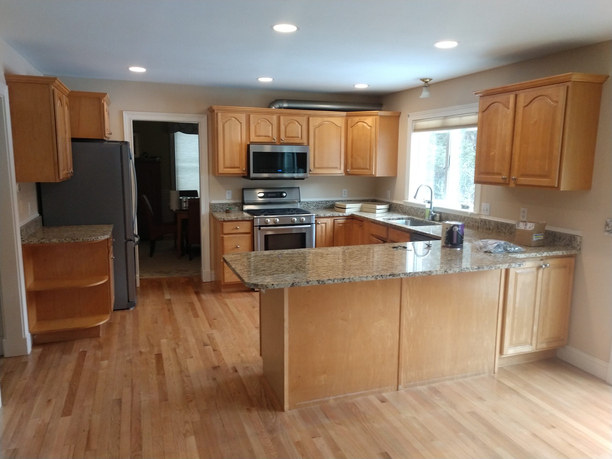 Cabinet Makeovers Maine Before